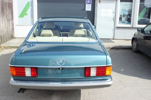 Mercedes W 126 SEC  - korekta lakieru + 3-letnia powłoka ceramiczna + impregnacja wnętrza
